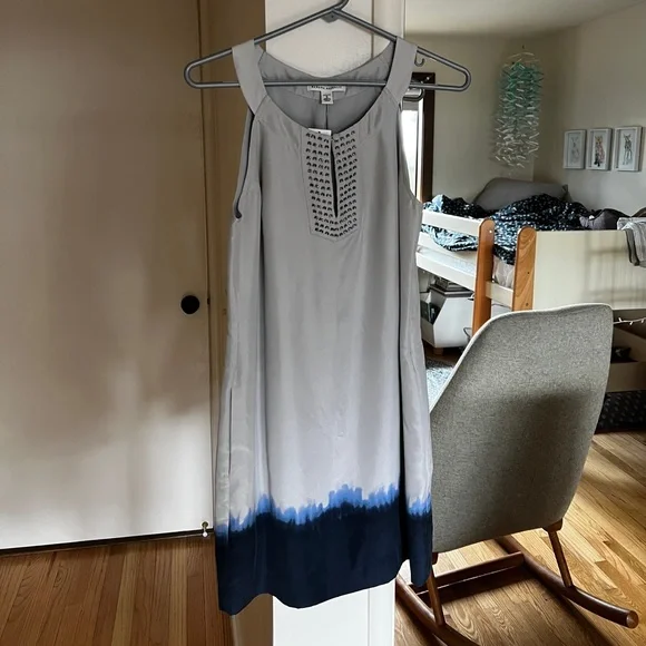 banana republic grey silk dress Cotton-Silk Halter Maxi Dress